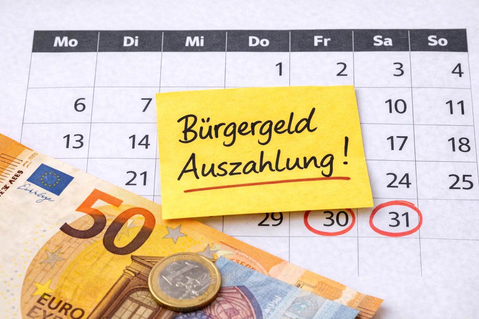 Bürgergeld Auszahlungstermine und Grundsicherungsgeld Auszahlung